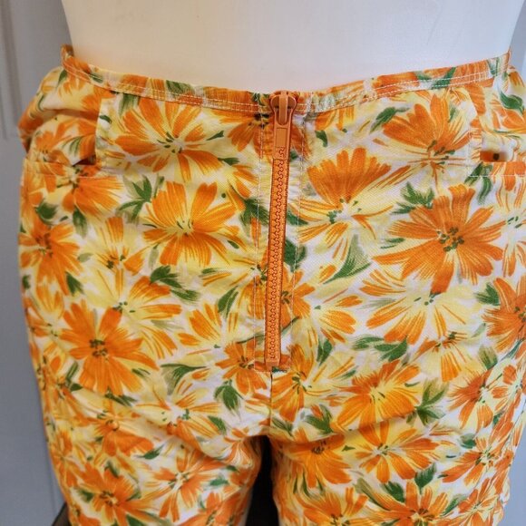 Vtg Catalina 3-Piece Swimsuit Cropped Tank High Waisted Bottoms Coverup Shorts L - Picture 12 of 16